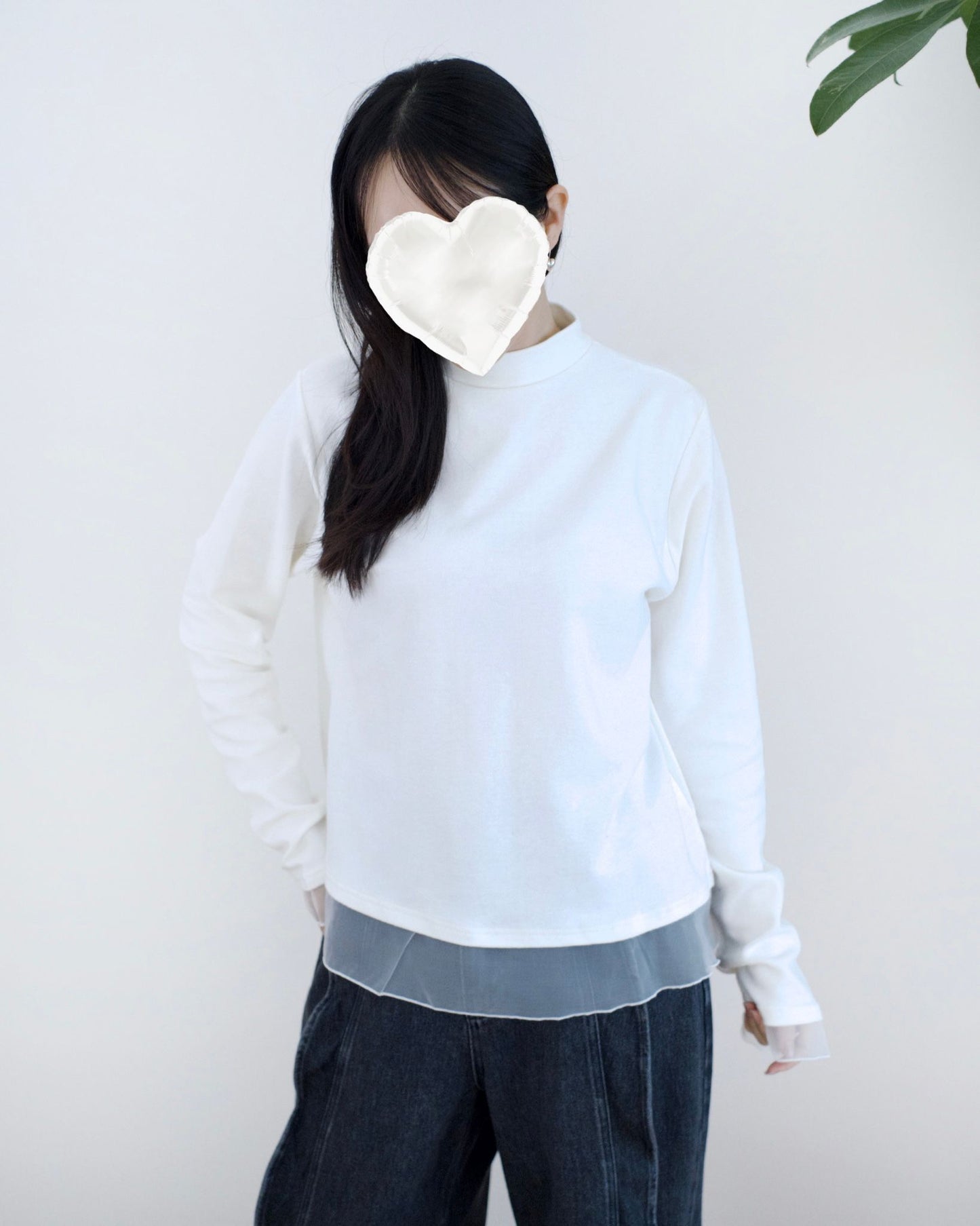 韓國併紗小企領Tee