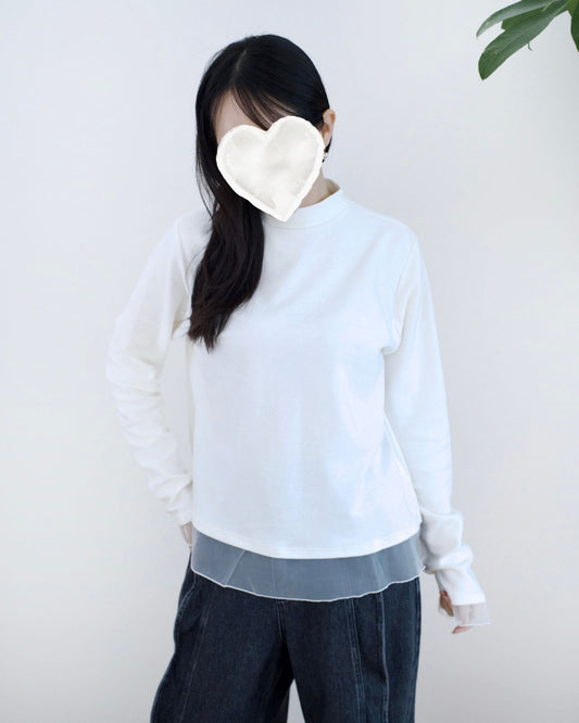 韓國併紗小企領Tee