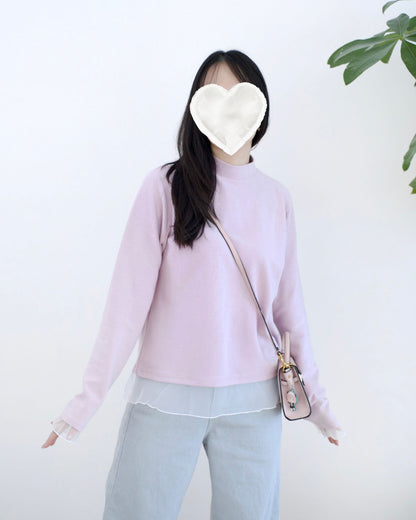 韓國併紗小企領Tee