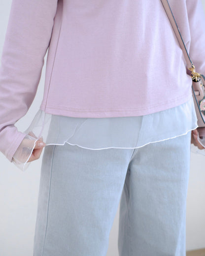 韓國併紗小企領Tee