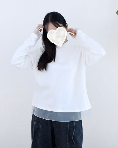 韓國併紗小企領Tee