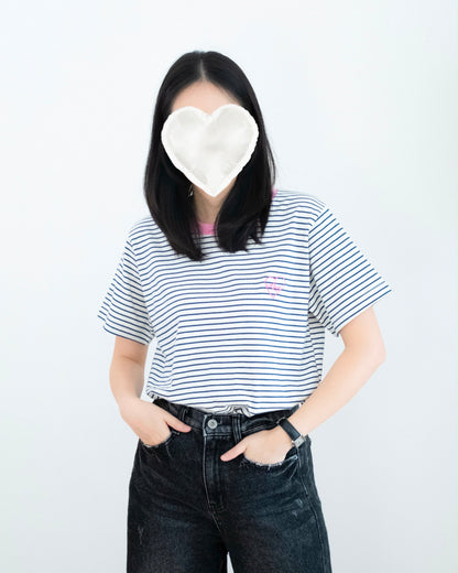 圓領撞色橫間Tee