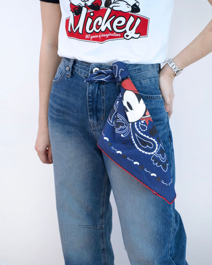韓國正版Disney Mickey Mouse方巾