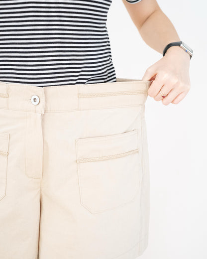 Moci 麻繩口袋牛仔短褲