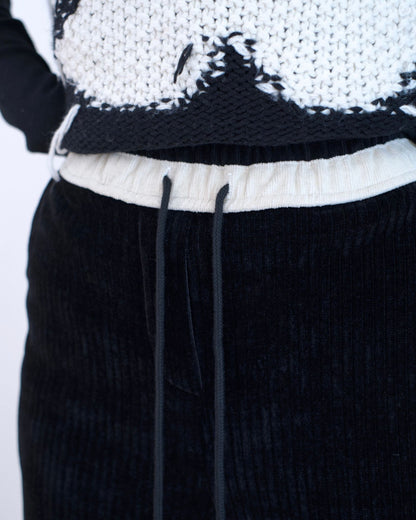 Moci 燈芯絨闊筒休閑褲︎