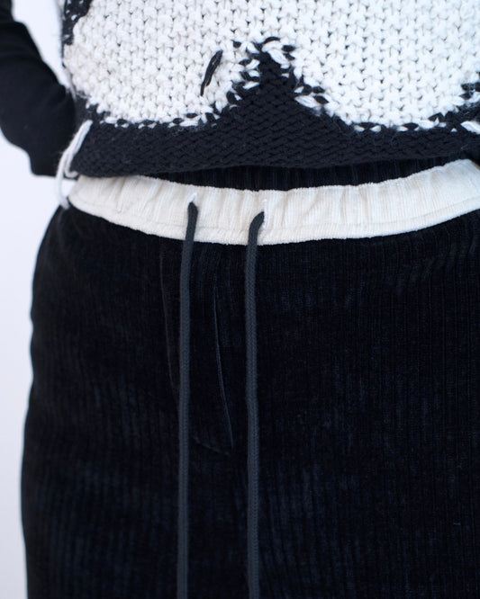 Moci 燈芯絨闊筒休閑褲︎