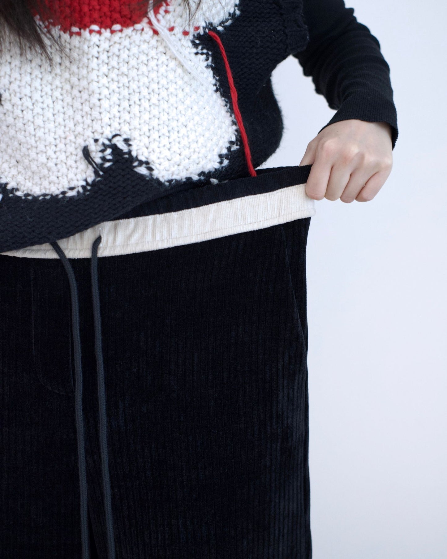 Moci 燈芯絨闊筒休閑褲︎