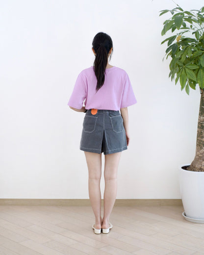 Moci 口袋鈕扣短裙褲