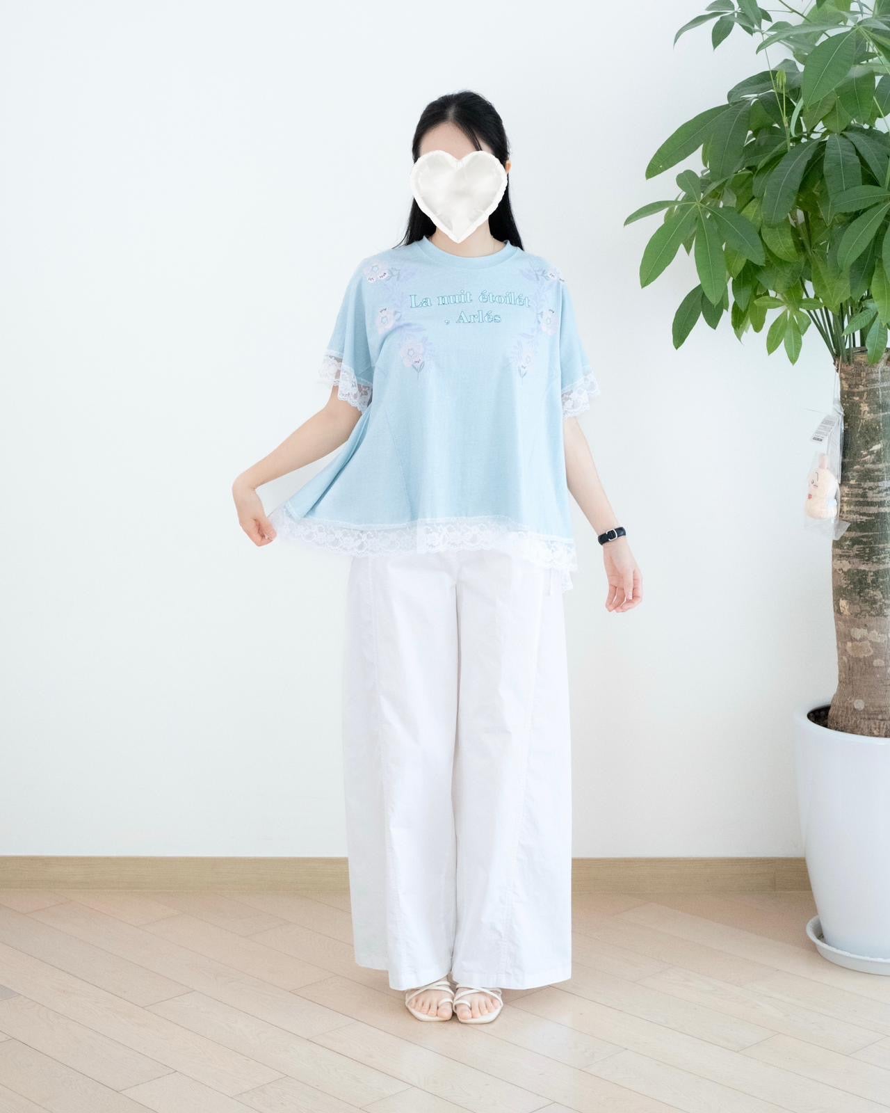 Moci 透薄後雙袋休閑褲