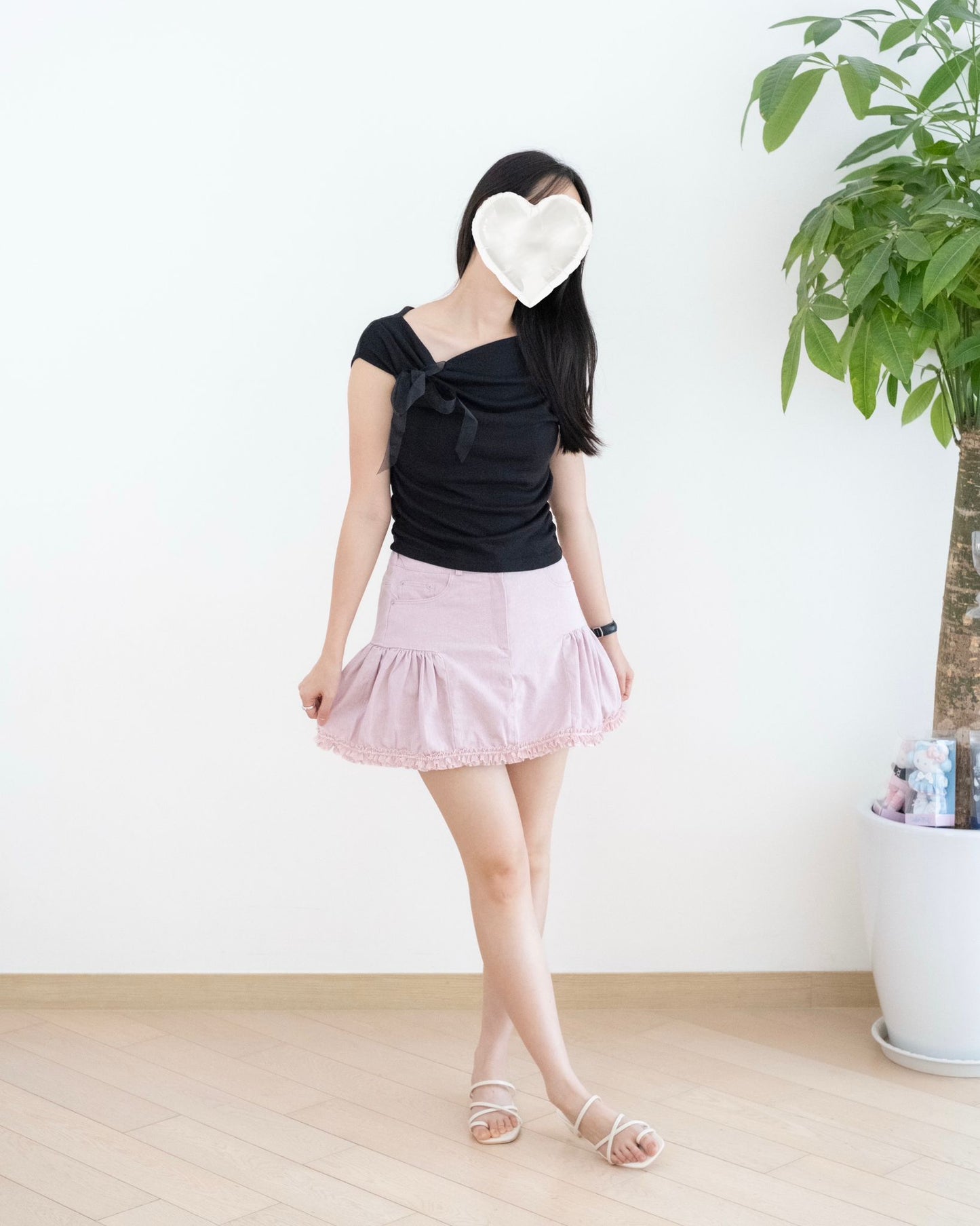 Moci 花邊短裙褲