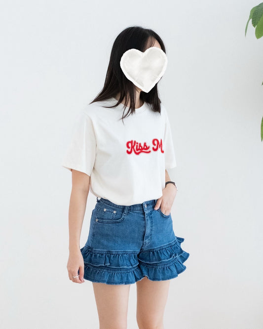 Moci Ruffle牛仔短褲