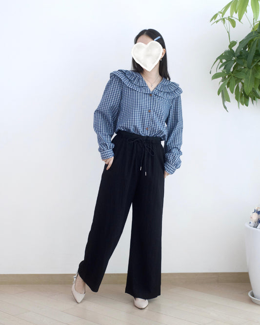 Moci 全橡筋透薄休閑褲