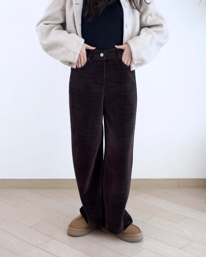 Moci 燈芯絨休閑褲