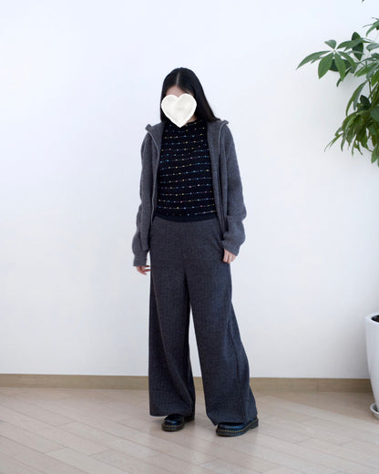 Moci 高腰全橡筋針織褲