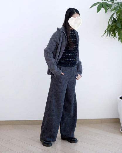 Moci 高腰全橡筋針織褲