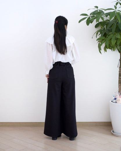 Moci Lace花邊併腰闊褲