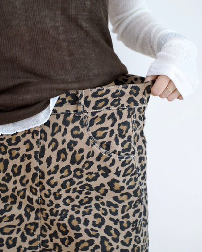 Moci 豹紋短裙褲