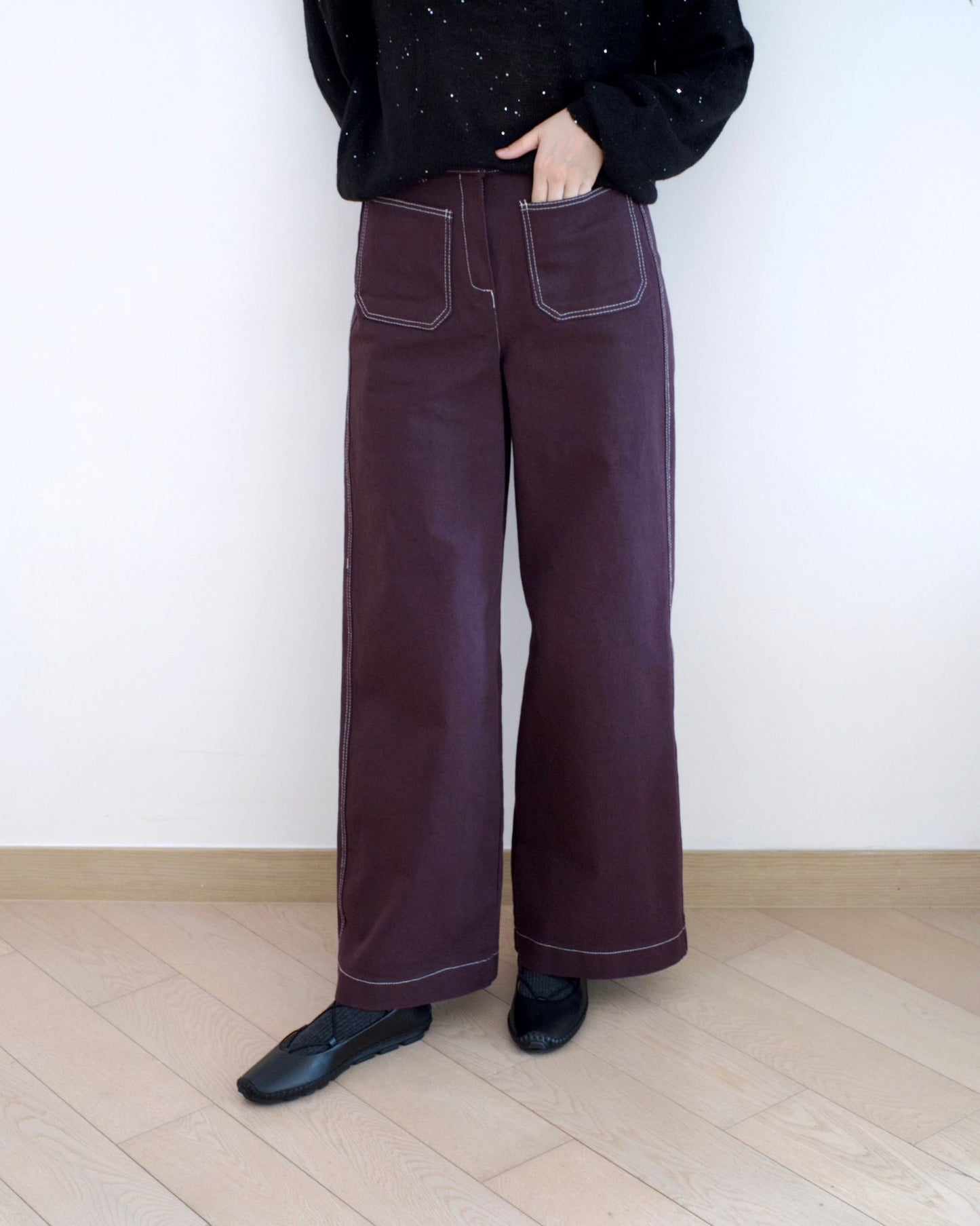 Moci 小口袋扯布褲