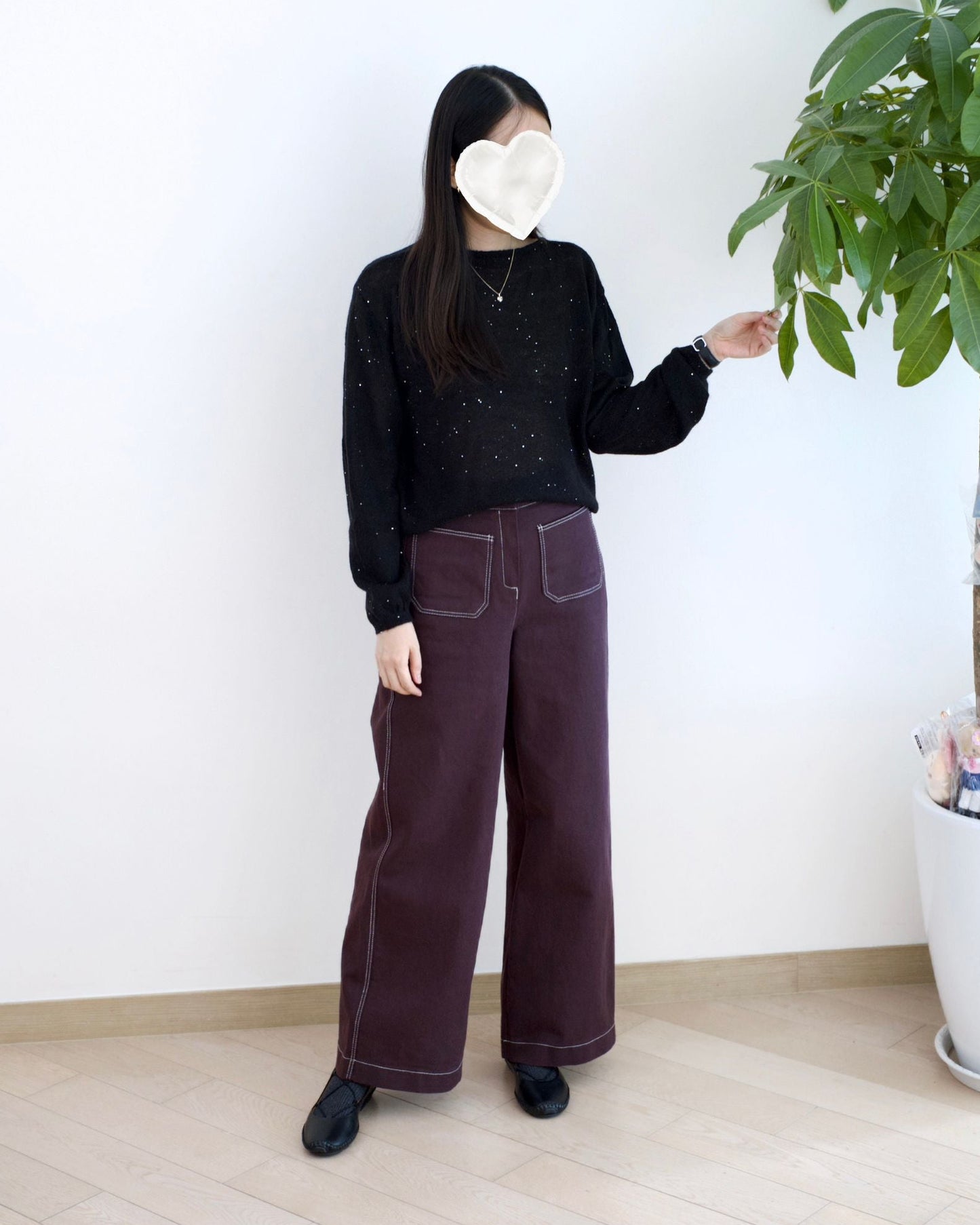 Moci 小口袋扯布褲