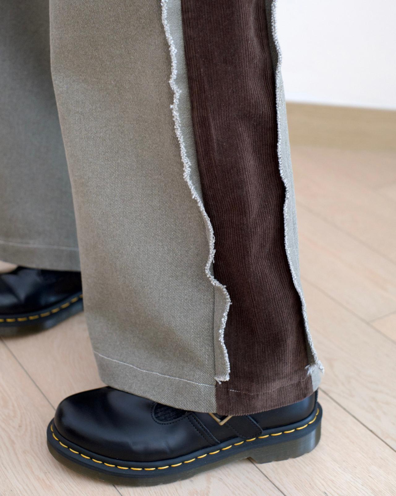 Moci 併燈芯絨扯布褲