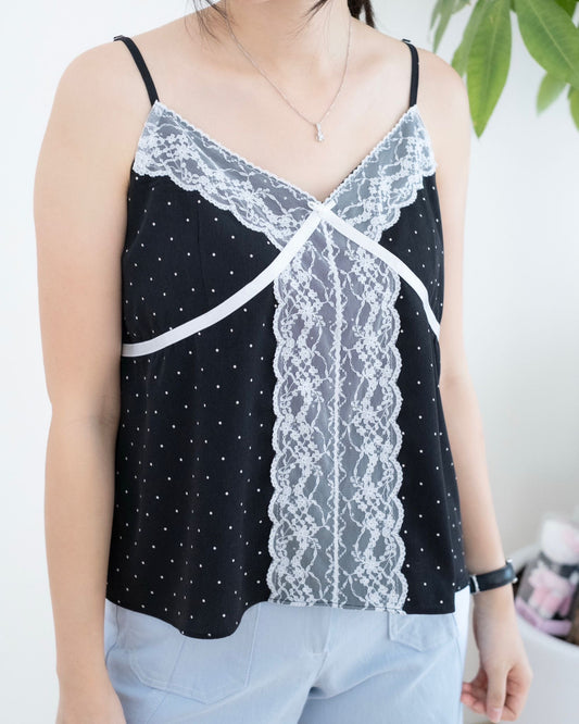 韓國緞面Lace吊帶