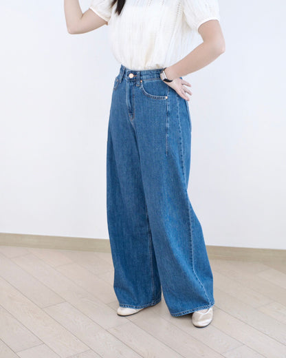 韓國洗水直筒牛仔褲