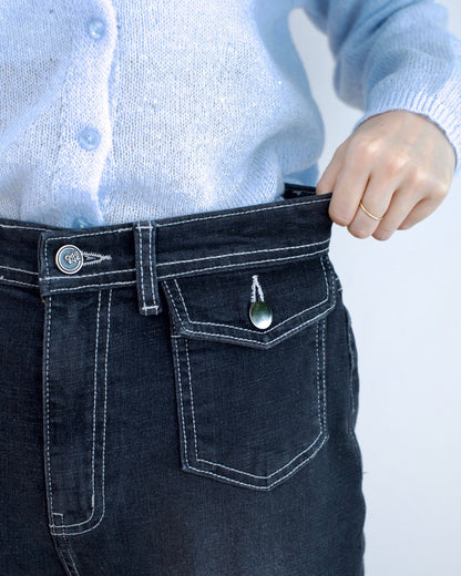 Odd Eye 小口袋微喇叭牛仔褲︎