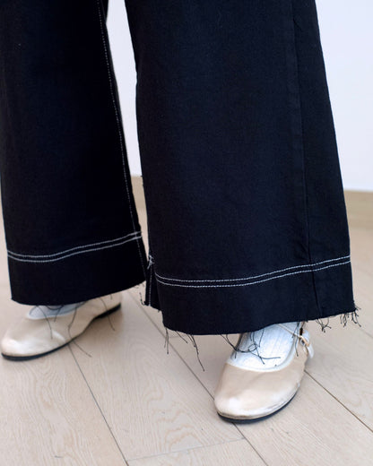 Odd Eye 雙鈕闊筒牛仔褲