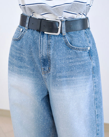 Odd Eye 潑墨彎刀牛仔褲