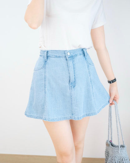 Odd Eye A Cut 牛仔短裙褲