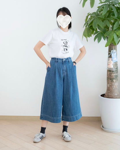 Odd Eye 七分中長牛仔褲