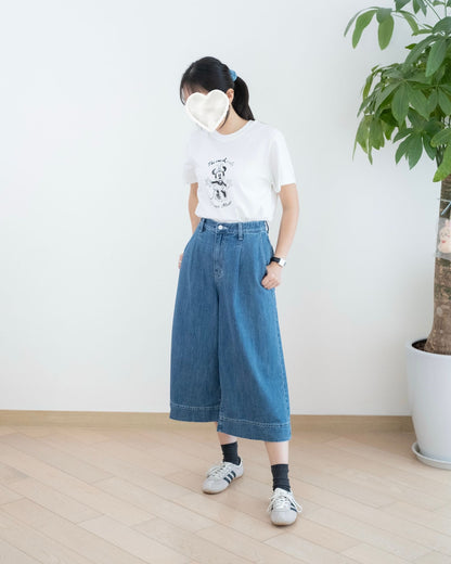 Odd Eye 七分中長牛仔褲