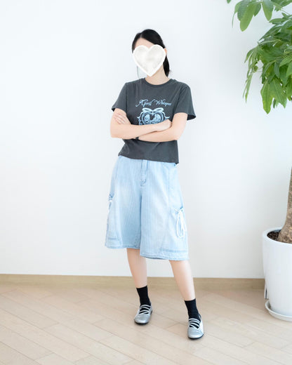 Odd Eye 工裝口袋牛仔短褲