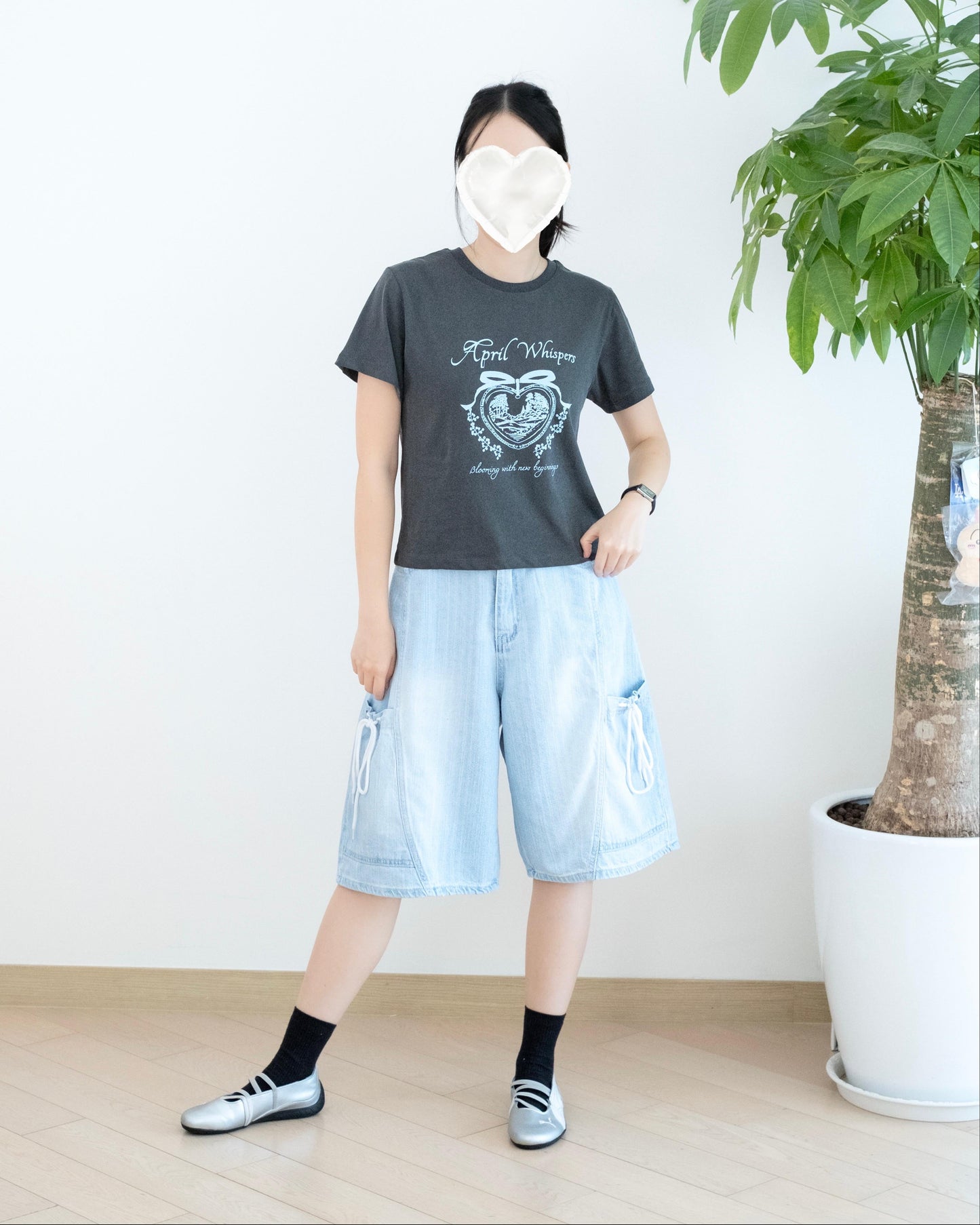 Odd Eye 工裝口袋牛仔短褲