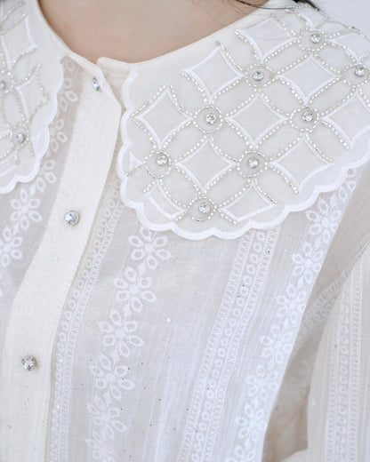 韓國閃石領襯衫