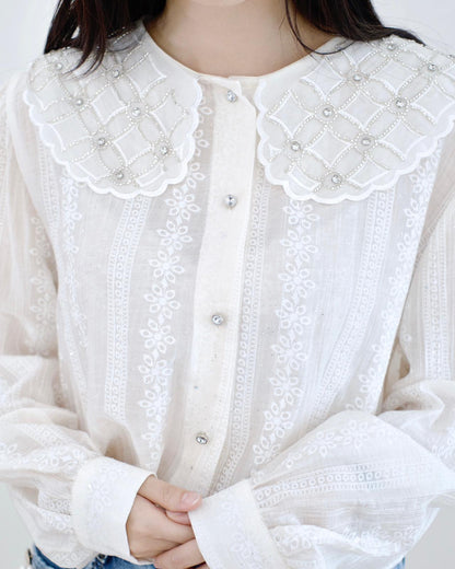 韓國閃石領襯衫