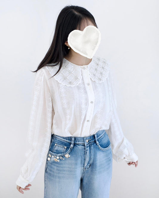 韓國閃石領襯衫