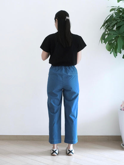 韓國全橡筋直筒扯布褲