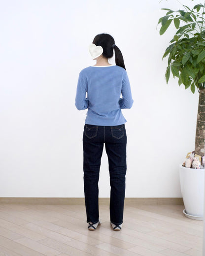 韓國原色直腳牛仔褲