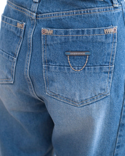 韓國彎刀牛仔褲