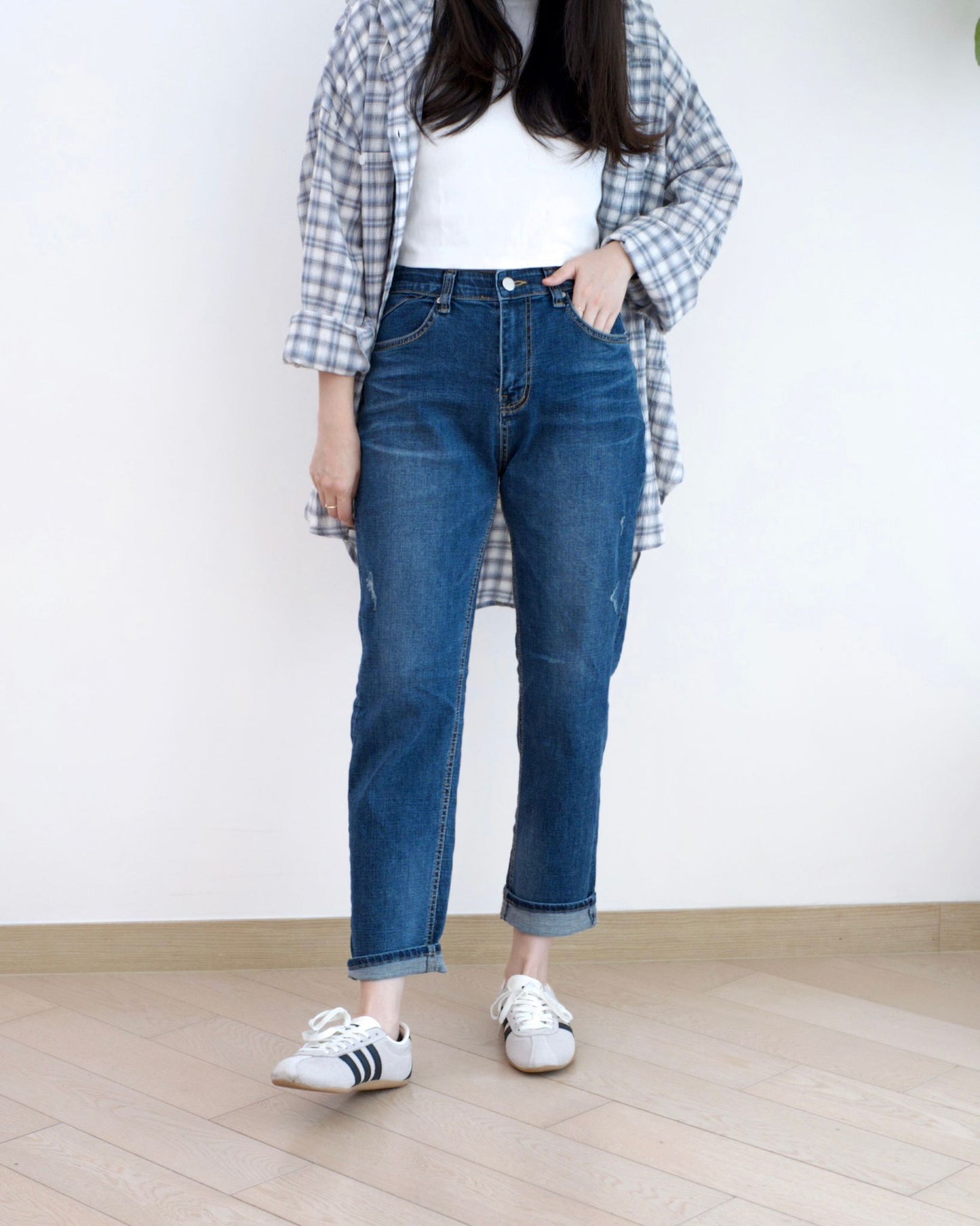 Vikini 洗水Boyfriend牛仔褲