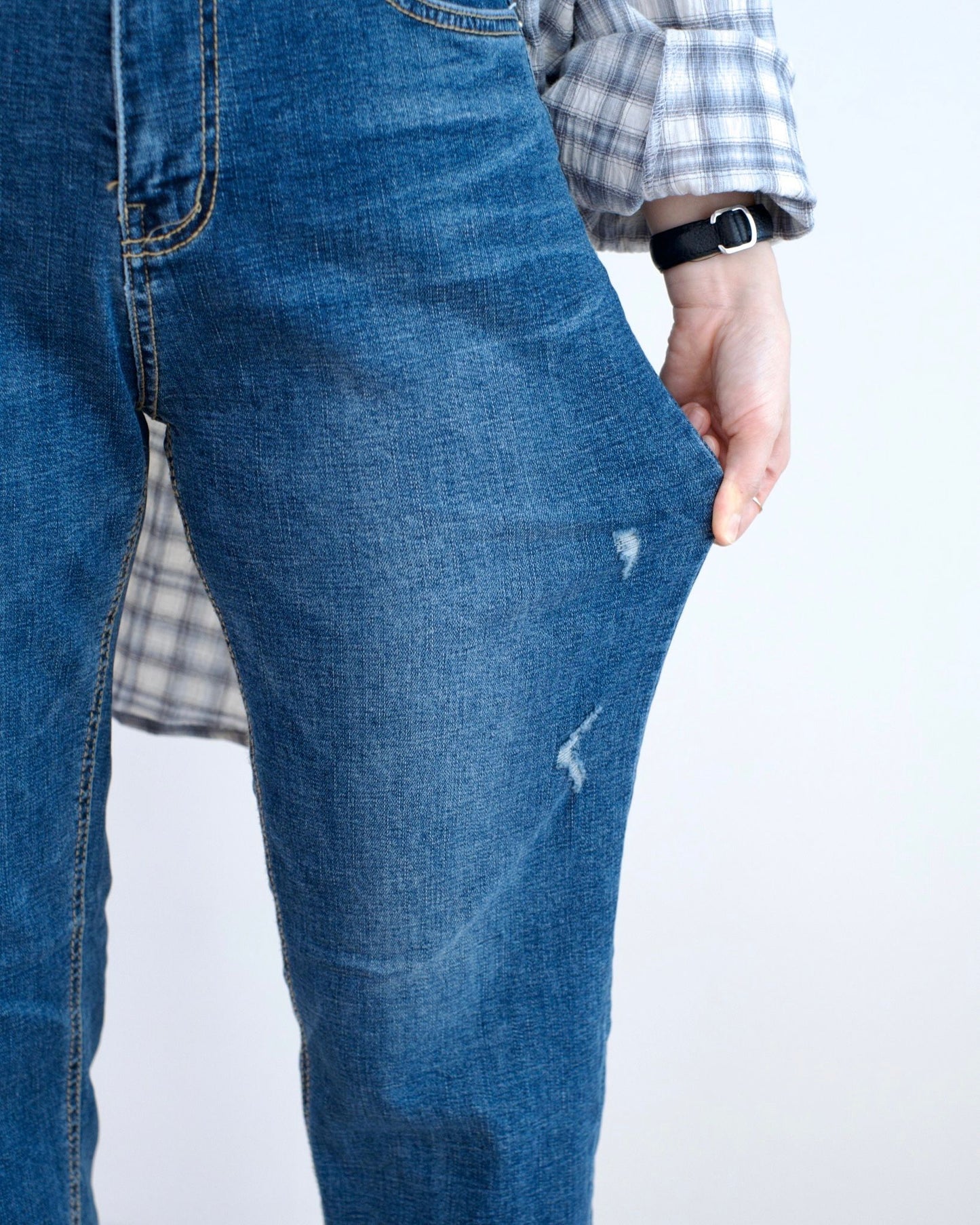 Vikini 洗水Boyfriend牛仔褲