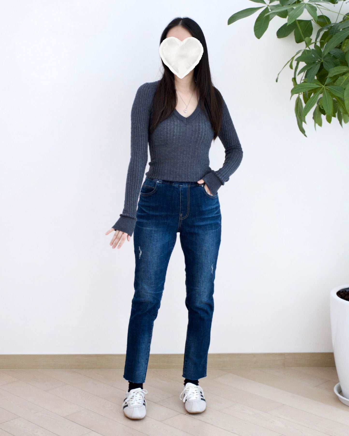 Vikini 全橡筋Boyfriend牛仔褲