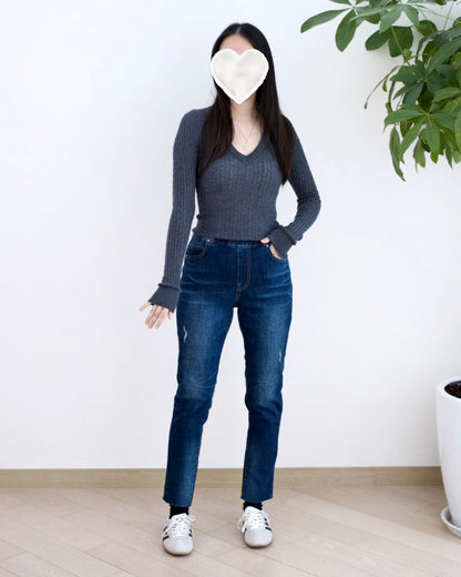 Vikini 全橡筋Boyfriend牛仔褲