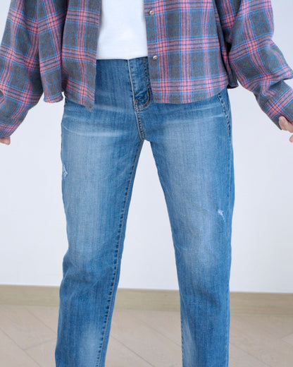 Vikini 洗水直腳牛仔褲