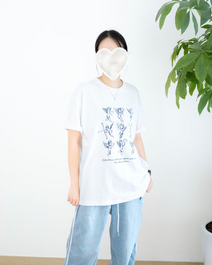 天使圖案Tee