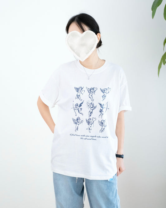 天使圖案Tee