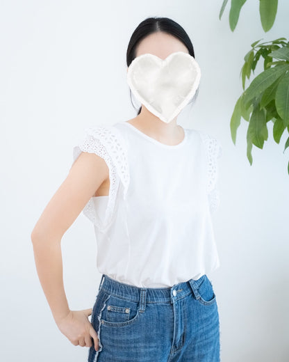 Lace小飛䄂通花Tee