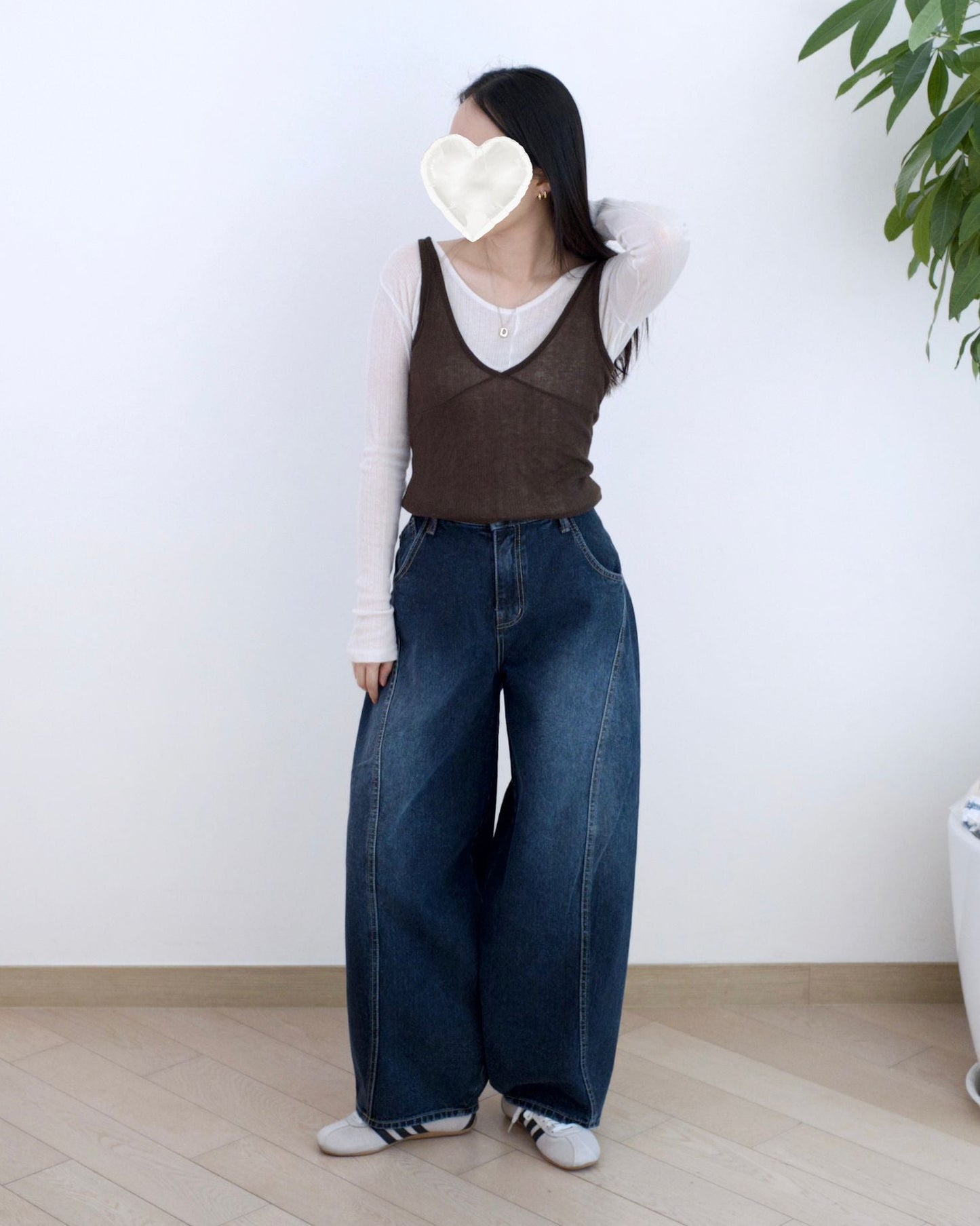 Gori 洗水彎刀牛仔褲