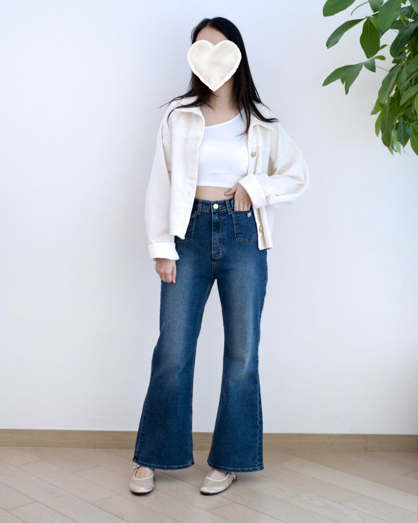 Odd Eye 小口袋微喇叭牛仔褲︎